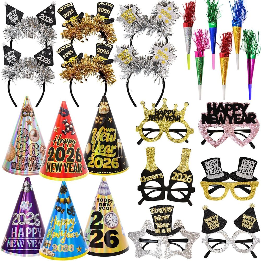 4178 Happy New Years Eve Party Supplies 2026 New Year Party Favors 6 Paper